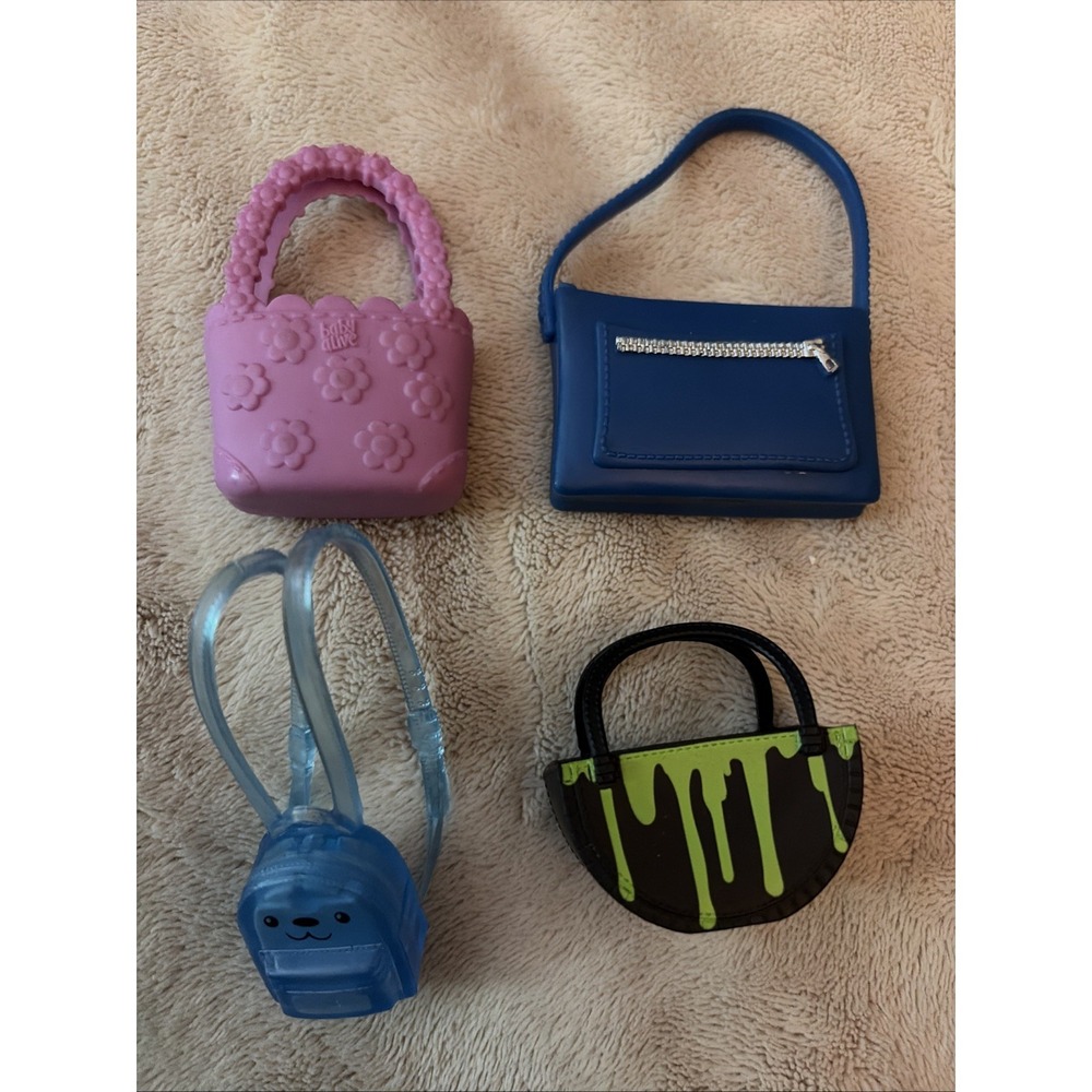 Barbie LOL Rainbow High Purses Handbags‎ For Fashion Dolls Lot Of 4 B13